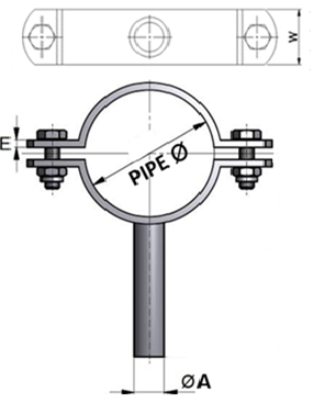 Pipe Holding Clamp - OD Base
