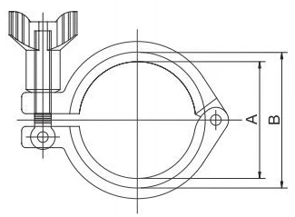 Tri Clover Clamp - OD Base